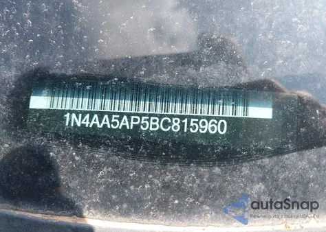 2011 Nissan Maxima 3.5 Sv from USA, damaged, VIN 1N4AA5AP5BC815960